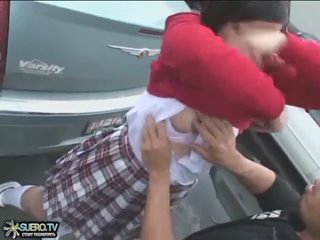 a young student was forced in a trolleybus | short videos, popular, hard sex